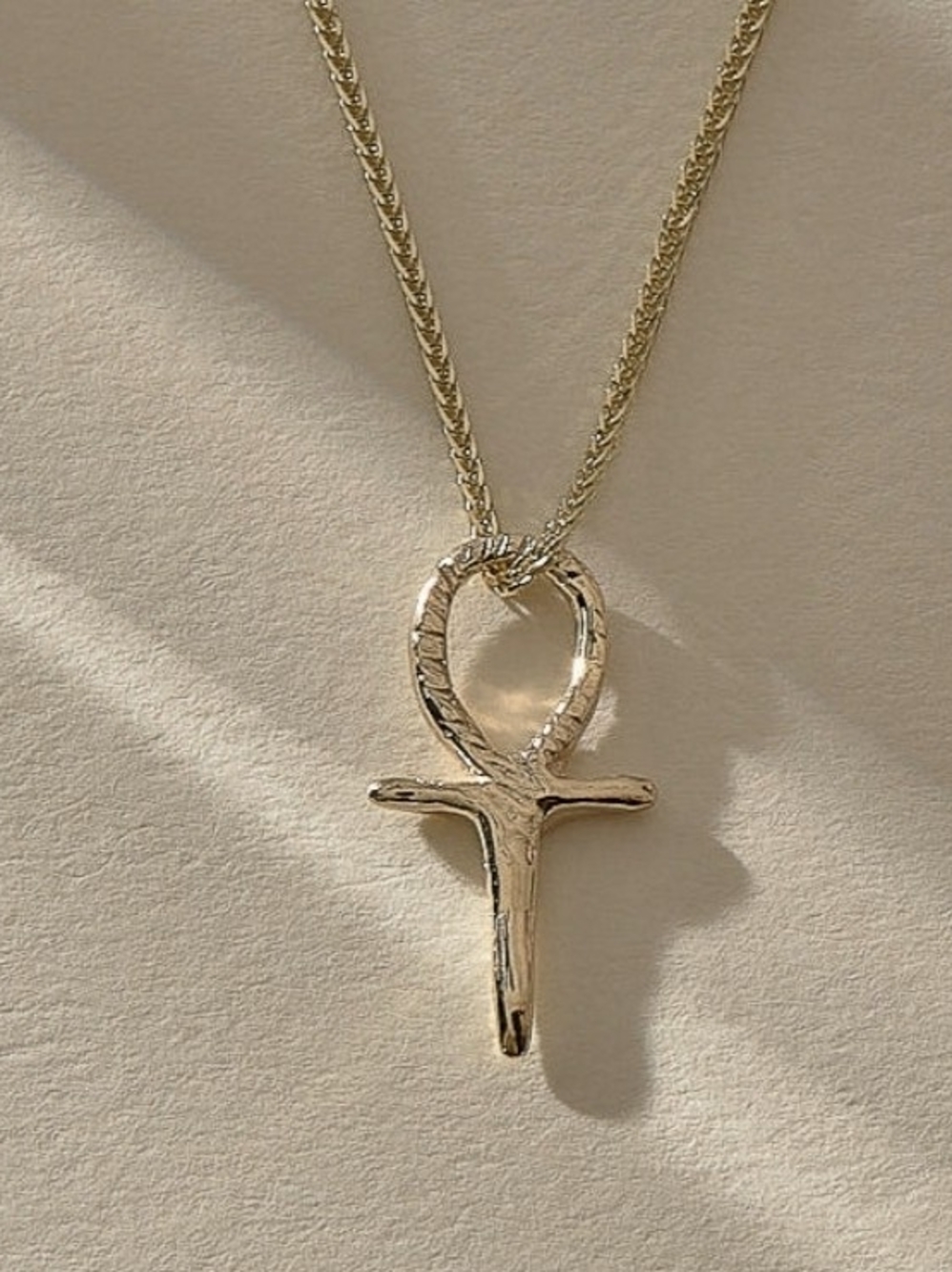 Catori Life Mini Ankh Charm 14k Gold